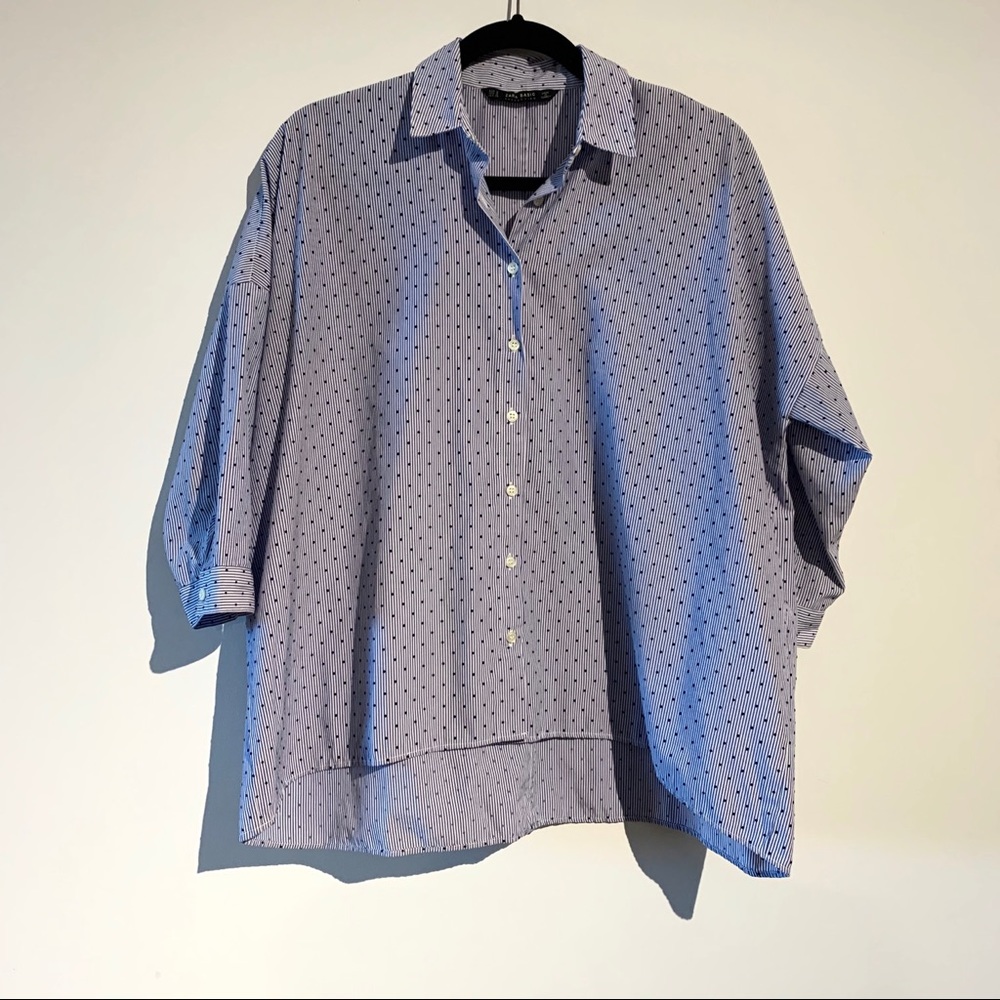 ZARA - Stripes and Polkadot shirt